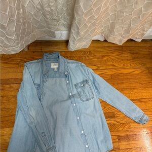 Forever 21 Sky Blue Denim Top